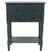 Kirkland's Home Navy 3-Drawer Console Table- Console Tables