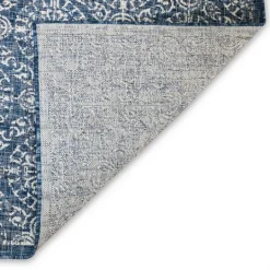 Kirkland's Home Navy Embellished Indoor/Outdoor Area Rug, 7X7- Outdoor Rugs