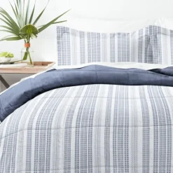 Kirkland's Home Navy Farmhouse Dreams Queen 3-Pc. Comforter Set- Comforters