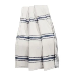 Kirkland's Home Navy Farmhouse Stripe Throw- Blankets & Throws