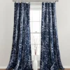 Kirkland's Home Navy Forest Curtain Panel Set, 84 In.- Curtains & Drapes