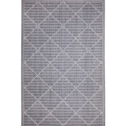 Kirkland's Home Navy Geo Lattice Outdoor Area Rug, 7X9- Outdoor Rugs