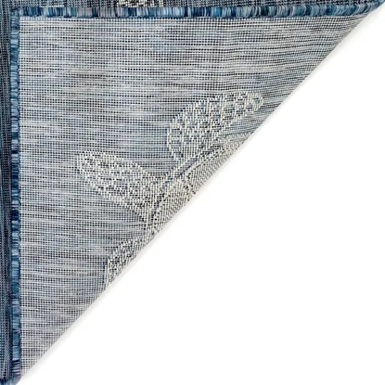 Kirkland's Home Navy Harrison Turtle Indoor/Outdoor Area Rug, 4X7- Outdoor Rugs