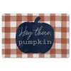 Kirkland's Home Navy Hey There Pumpkin Floor Mat- Kitchen & Floor Mats