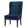 Kirkland's Home Navy High Wingback Nailhead Trim Dining Chair- Dining Chairs