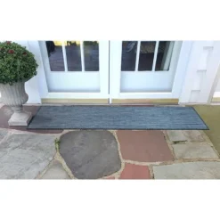 Kirkland's Home Navy Intertwine Indoor/Outdoor Runner- Outdoor Rugs