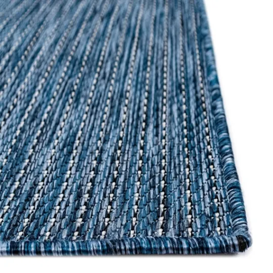 Kirkland's Home Navy Intertwine Indoor/Outdoor Runner- Outdoor Rugs