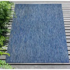 Kirkland's Home Navy Intertwine Indoor/Outdoor Area Rug, 4X7- Outdoor Rugs
