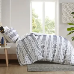Kirkland's Home Navy Jacquard California King 3-Pc. Comforter Set- Comforters