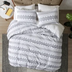 Kirkland's Home Navy Jacquard California King 3-Pc. Comforter Set- Comforters