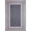 Kirkland's Home Navy Linear Macy Indoor/Outdoor Area Rug, 6X9- Outdoor Rugs