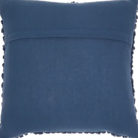 Kirkland's Home Navy Looped Yarn Wool Pillow- Pillows