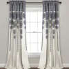 Kirkland's Home Navy Medallion Stripe Curtain Panel Set, 95 In.- Curtains & Drapes