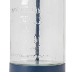 Kirkland's Home Navy Metal And Glass Jar Table Lamp- Table Lamps