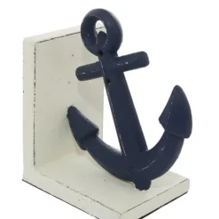 Kirkland's Home Navy Metal Coastal Bookends, Set Of 2- Decorative Accents