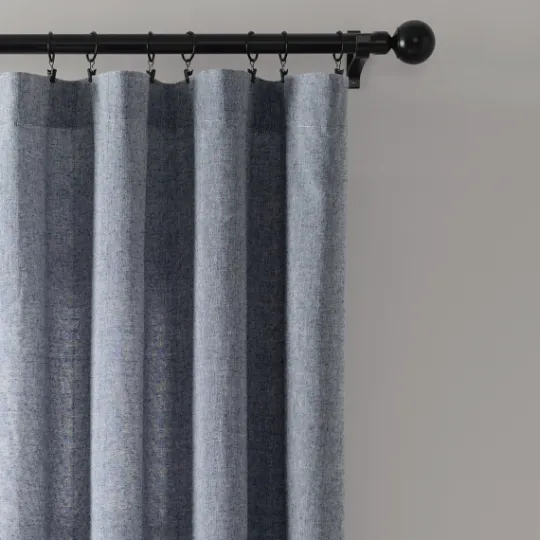 Kirkland's Home Navy Nantucket Fringe Curtain Panel Set, 84 In.- Curtains & Drapes