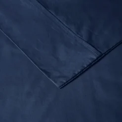 Kirkland's Home Navy Peached Percale 4-Pc. King Sheet Set- Bed Sheets