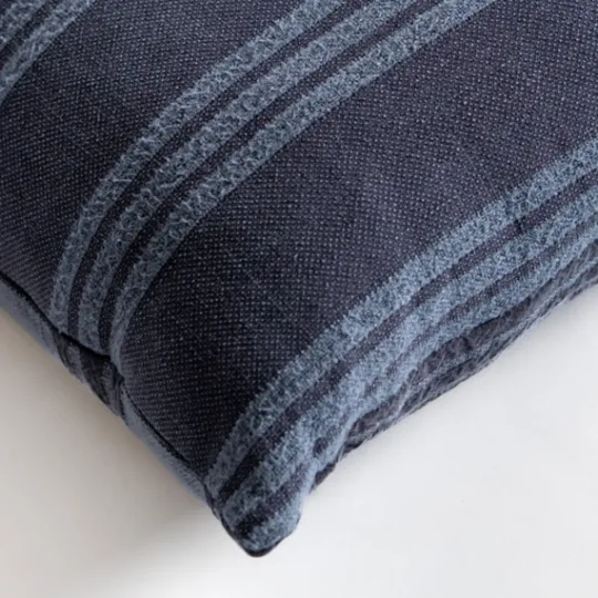 Kirkland's Home Navy Providence Stripe Pillow- Pillows