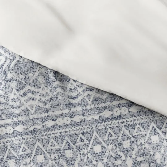 Kirkland's Home Navy Rustic 3-Pc. King Duvet Cover Set- Duvets