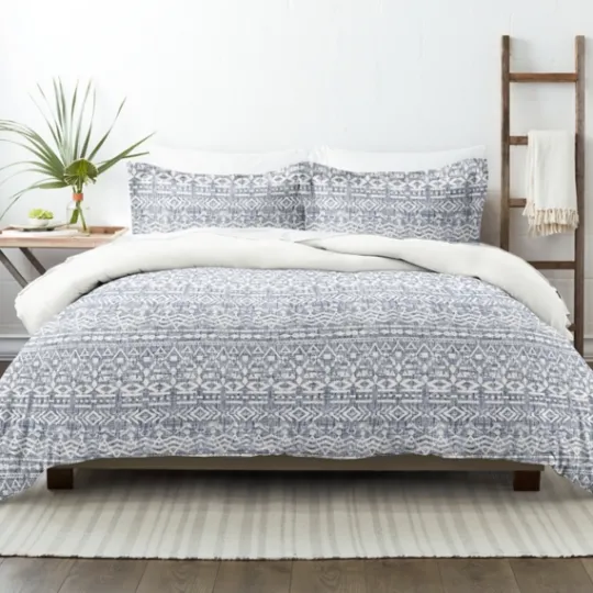 Kirkland's Home Navy Rustic 3-Pc. King Duvet Cover Set- Duvets