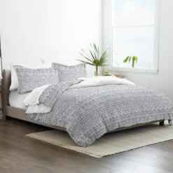 Kirkland's Home Navy Rustic 3-Pc. King Duvet Cover Set- Duvets