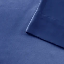 Kirkland's Home Navy Satin 6-Pc. Queen Sheet Set- Bed Sheets