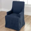 Kirkland's Home Navy Slipcover Captain Dining Chair- Dining Chairs