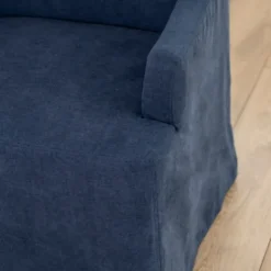 Kirkland's Home Navy Slipcover Captain Dining Chair- Dining Chairs