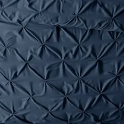 Kirkland's Home Navy Soft Pinched 3-Pc. King Duvet Cover Set- Duvets