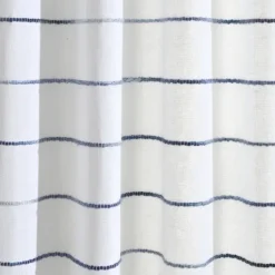 Kirkland's Home Navy Stripe Ombre Shower Curtain- Shower Curtains