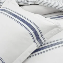 Kirkland's Home Navy Stripe 3-Pc. King Comforter Set- Comforters