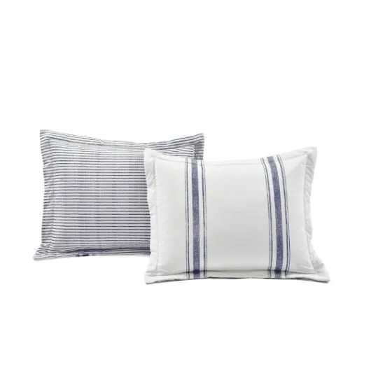 Kirkland's Home Navy Stripe 3-Pc. King Comforter Set- Comforters