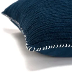 Kirkland's Home Navy Subtle Striped Oversized Pillow- Pillows