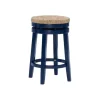 Kirkland's Home Navy Swivel Frame Counter Stool- Bar Stools & Counter Height Stools