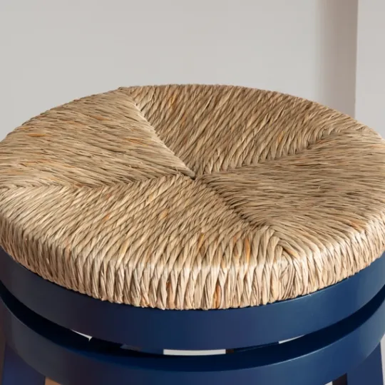 Kirkland's Home Navy Swivel Frame Counter Stool- Bar Stools & Counter Height Stools