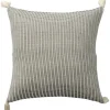 Kirkland's Home Navy Trapeze Organic Cotton Throw Pillow- Pillows