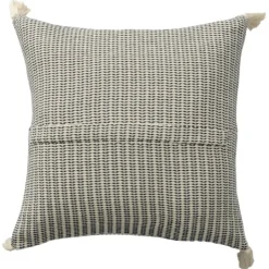 Kirkland's Home Navy Trapeze Organic Cotton Throw Pillow- Pillows