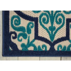 Kirkland's Home Navy Trellis Outdoor Area Rug, 7X10- Outdoor Rugs