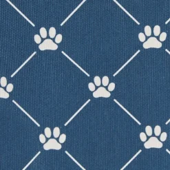 Kirkland's Home Navy Trellis Paw Print Storage Basket, 16 In.- Baskets & Boxes