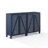 Kirkland's Home Navy Triangle 4-Door Wood Media Cabinet- Tv Stands & Media Consoles