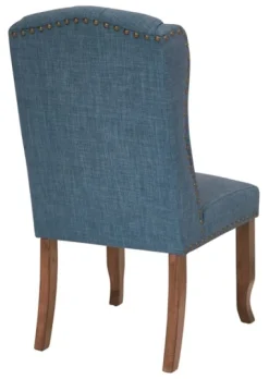 Kirkland's Home Navy Tufted Jenna Dining Chair- Dining Chairs