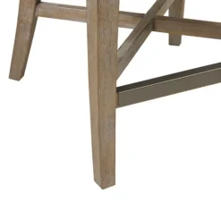 Kirkland's Home Navy Upholstered Wingback Swivel Counter Stool- Bar Stools & Counter Height Stools