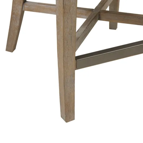 Kirkland's Home Navy Upholstered Wingback Swivel Counter Stool- Bar Stools & Counter Height Stools