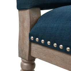 Kirkland's Home Navy Upholstered Wood Dining Chairs, Set Of 2- Dining Chairs