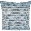 Kirkland's Home Navy Woven Lines Cotton Pillow, 22 In.- Pillows