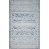 Kirkland's Home Navy Zig-Zag Ezra Indoor/Outdoor Area Rug, 4X7- Outdoor Rugs