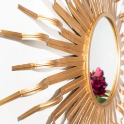 Kirkland's Home Naya Golden Sunburst Wall Mirror- Decorative Mirrors