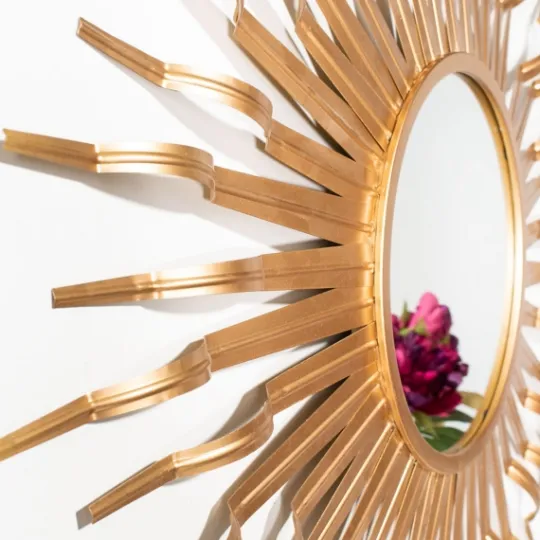 Kirkland's Home Naya Golden Sunburst Wall Mirror- Decorative Mirrors