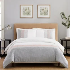 Kirkland's Home Neapolitan Gray 3-Pc. Queen Duvet Set- Duvets