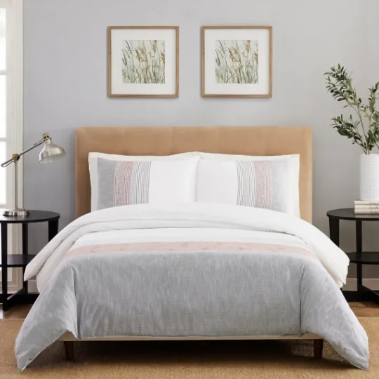 Kirkland's Home Neapolitan Gray 3-Pc. Queen Duvet Set- Duvets
